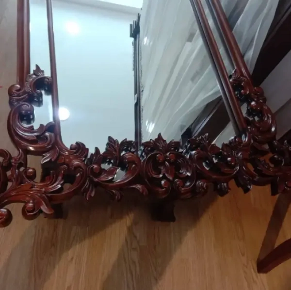 Зеркало в резной раме из массива МИГ257 MK9-M купить в интернет магазине Мебель из массива. Звоните +7 495 961-63-63 Мебель Индонезии